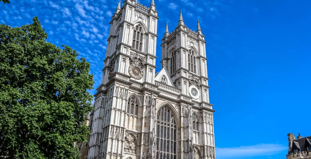 Westminster Abbey w Londynie, wspaniały gotycki kościół.
