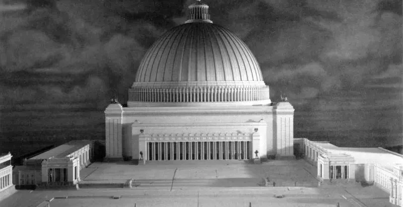 Model planowanej Hali Ludowej w nazistowskim Berlinie.
