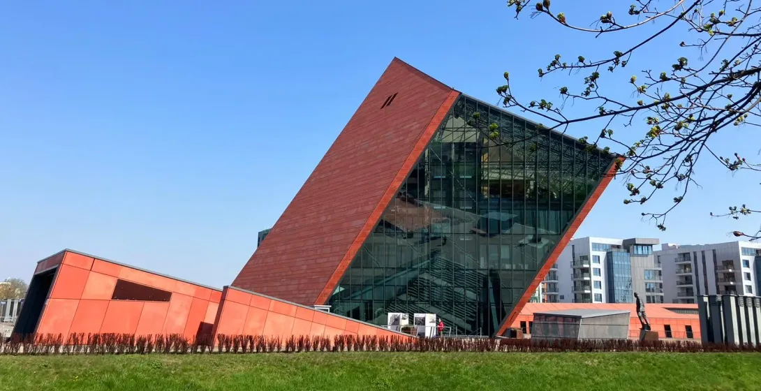 The striking Museum of the Second World War in Gdansk, Poland.