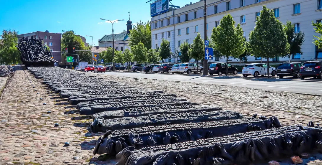 Monument to the Victims of the Katyn Massacre in Warsaw, Poland.