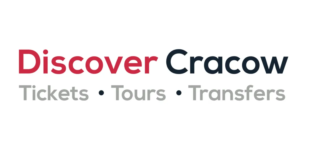 Logo for Discover Cracow, with the text Tickets, Tours, Transfers underneath.