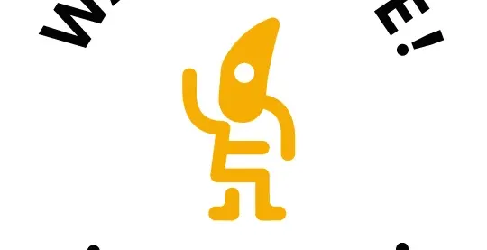 Walkative logo featuring a golden yellow stylized character waving, with 'WALKATIVE!' text above and 'WROCŁAW' below.