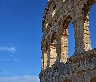 Anfiteatro romano en Pula, Croacia.