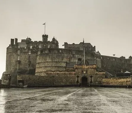 Edinburgh Castle, a historic landmark in Scotland.