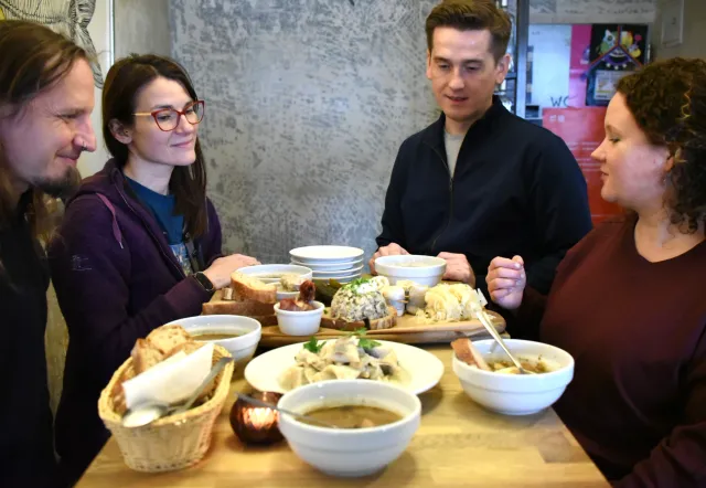 Delicious pierogi at a Krakow Food Tour.