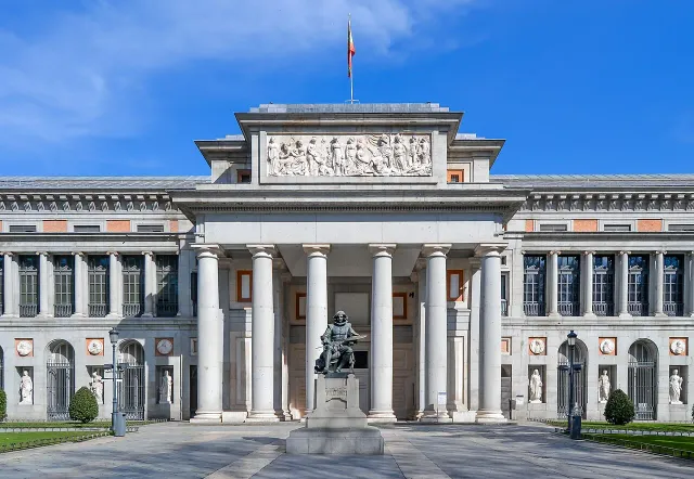 The impressive Prado Museum in Madrid, Spain.