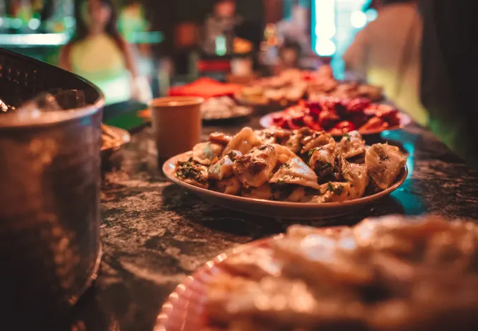 Deliciosos pierogi en un tour gastronómico de Cracovia.