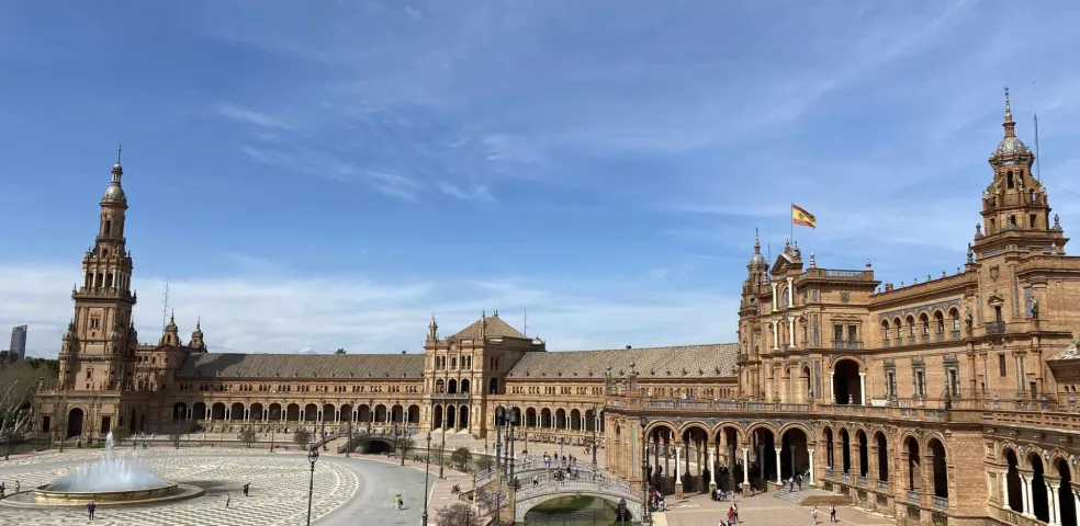Plaza de España in Seville, Spain.