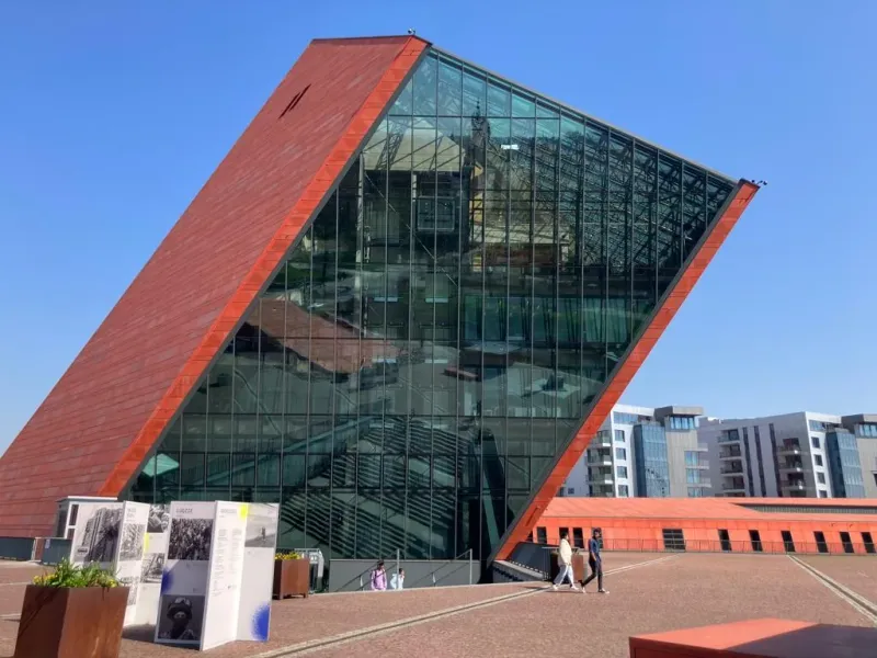 The striking World War II Museum in Gdansk, Poland.