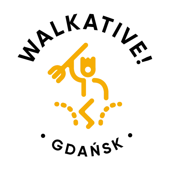 Walkative Gdansk Logo: eine stilisierte Wanderfigur.