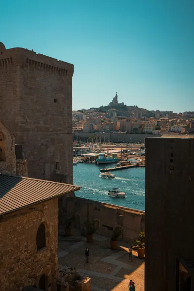 Stunning view of Marseille from Château d'If.