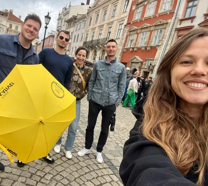 Lviv Market Square, the centre of the UNESCO Site.