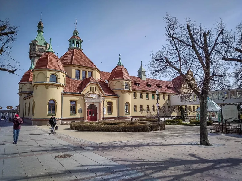 Ein wunderschönes historisches Gebäude in Sopot, Polen.