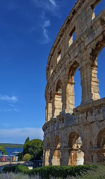 Anfiteatro romano en Pula, Croacia.