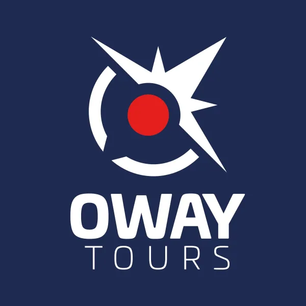 Logo Oway Tours: projekt kompasu.