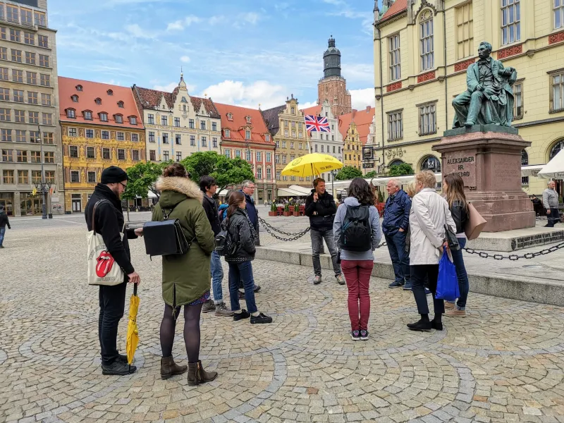 Geführte Wanderung auf dem Breslauer Marktplatz.