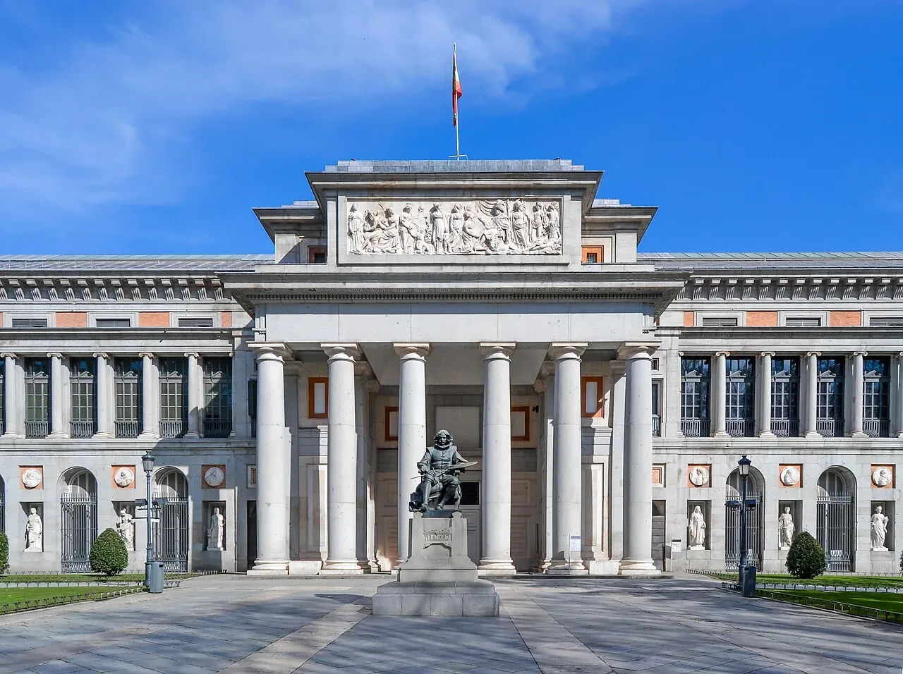 El impresionante Museo del Prado en Madrid, España.