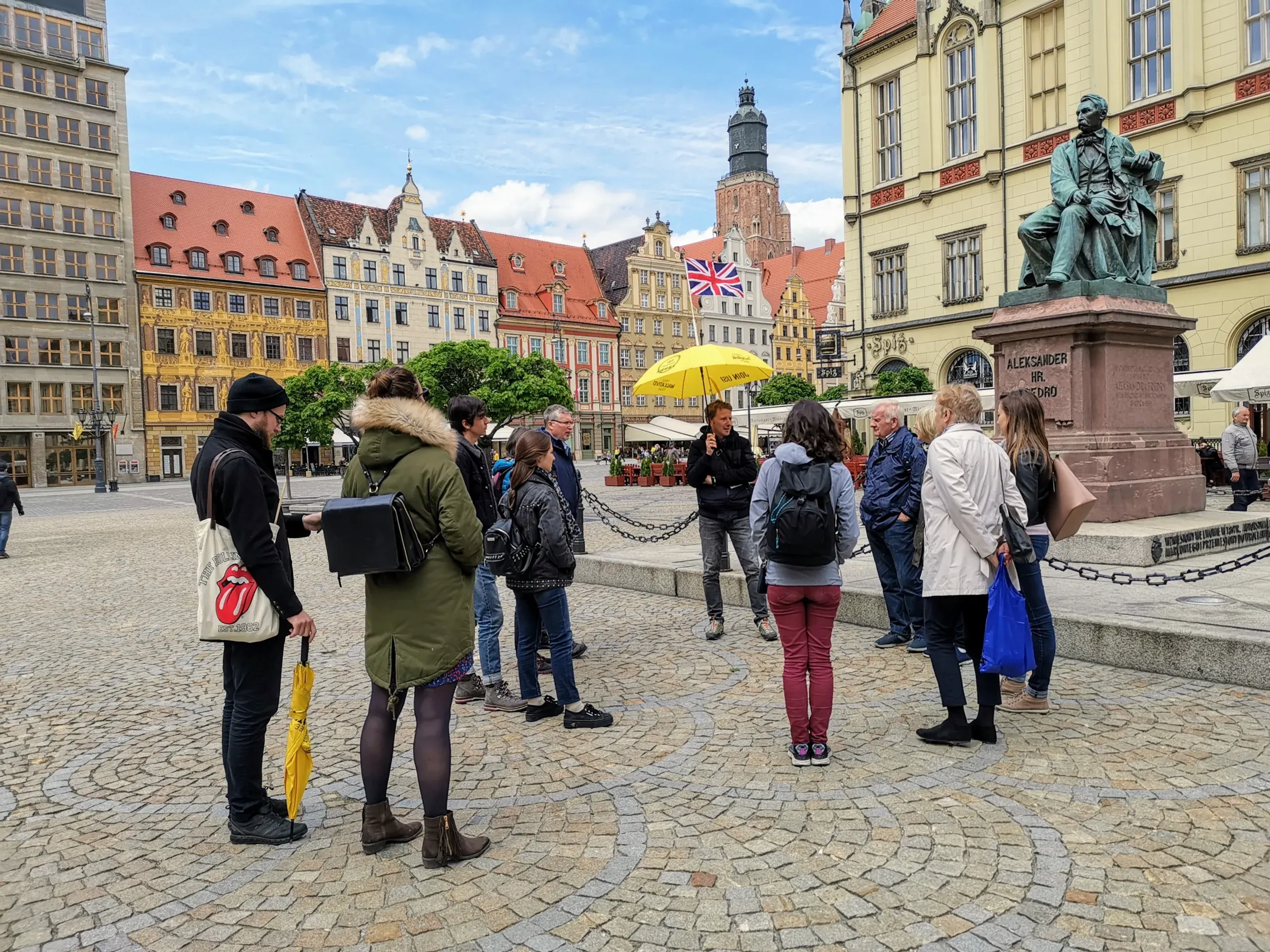 Geführte Wanderung auf dem Breslauer Marktplatz.