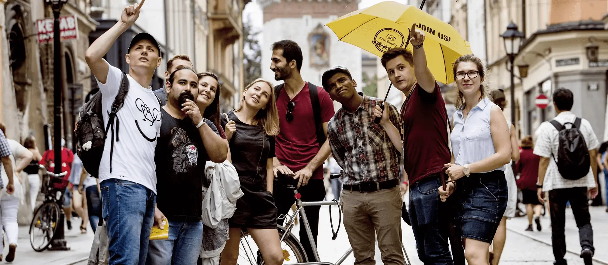 Bild von Menschen bei einer kostenlosen Walking‑Tour