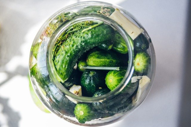 Polish pickled cucumbers
