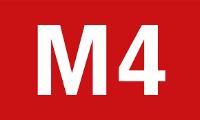 Berlin Tram M4 line logo