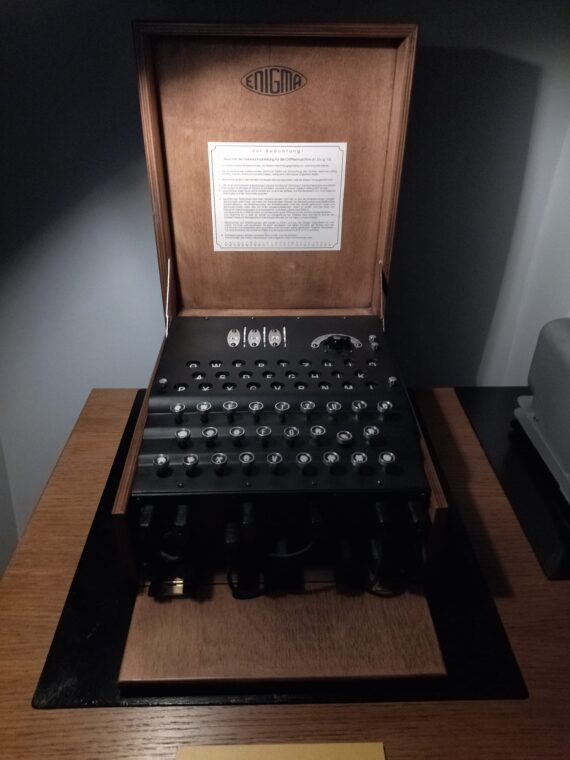 Enigma, a coding machine used by the Nazis during World War II