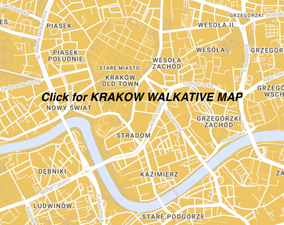 walking tour krakow map