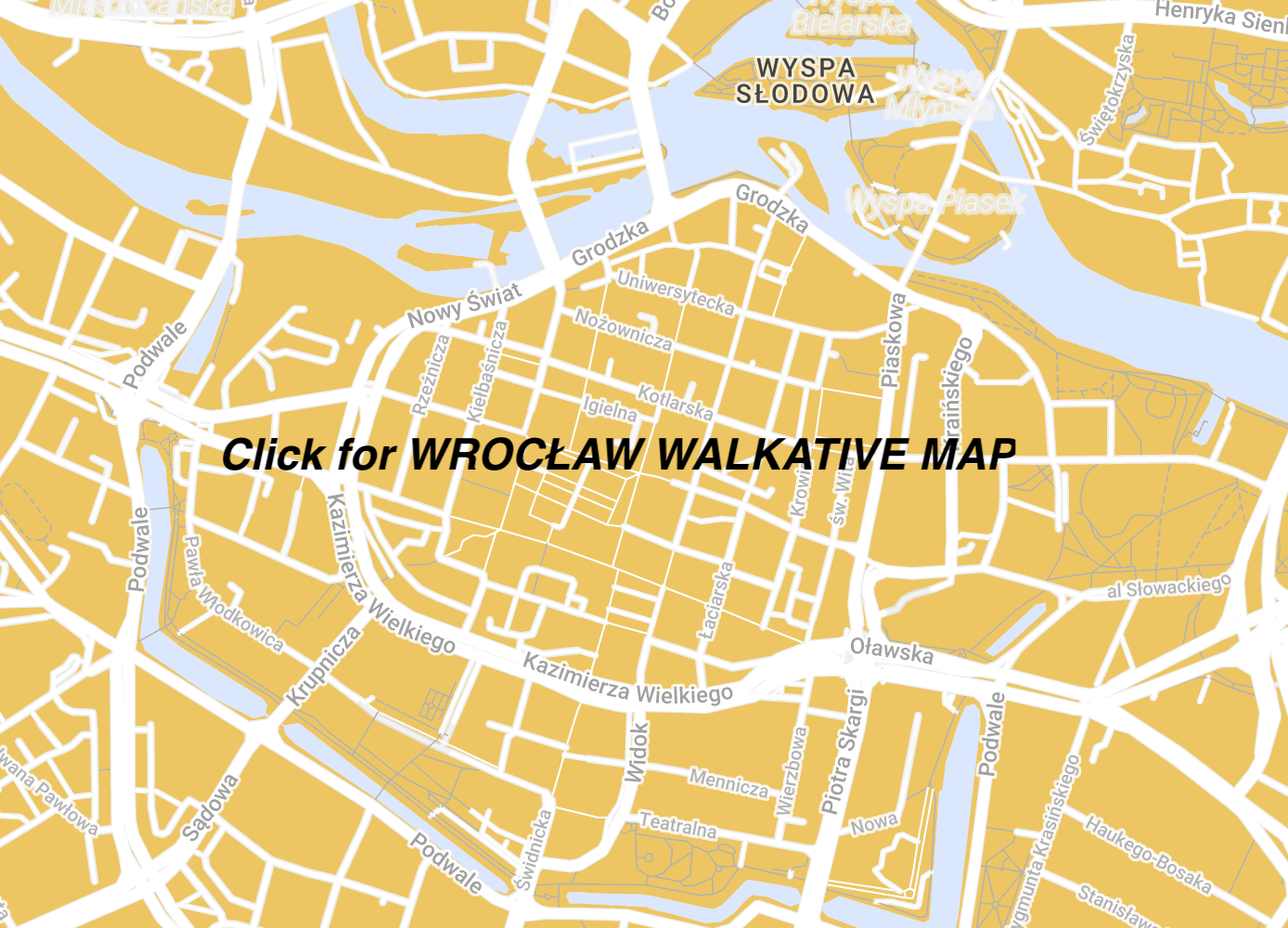 Wroclaw free walking tour map
